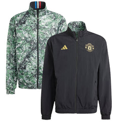 Manchester United x Stone Roses Originals 2023/24 Reversible Anthem Full-Zip Jacket - Black shop