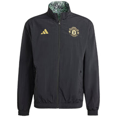 Manchester United x Stone Roses Originals 2023/24 Reversible Anthem Full-Zip Jacket - Black shop