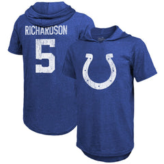 Anthony Richardson Indianapolis Colts Majestic Threads Player Name & Number Tri-Blend Slim Fit Hoodie T-Shirt - Royal online