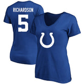 Anthony Richardson Indianapolis Colts Women's Plus Size Fair Catch Name & Number Scoop Neck T-Shirt - Royal sale