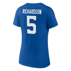 Anthony Richardson Indianapolis Colts Women's Icon Name & Number V-Neck T-Shirt - Royal for sale