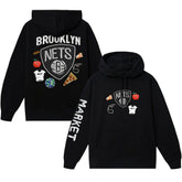 Brooklyn Nets NBA x MARKET Unisex Claymation Pullover Hoodie - Black sale