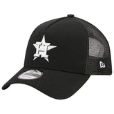 Houston Astros A-Frame 9FORTY Trucker Adjustable Hat Black