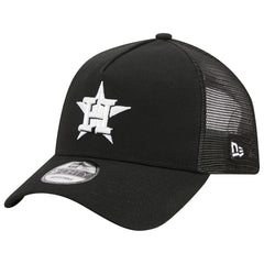 Houston Astros A-Frame 9FORTY Trucker Adjustable Hat Black
