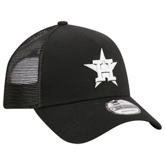 Houston Astros A-Frame 9FORTY Trucker Adjustable Hat Black
