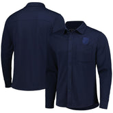 USMNT Antigua Streamer Diamond Button-Up Shacket - Navy on sale