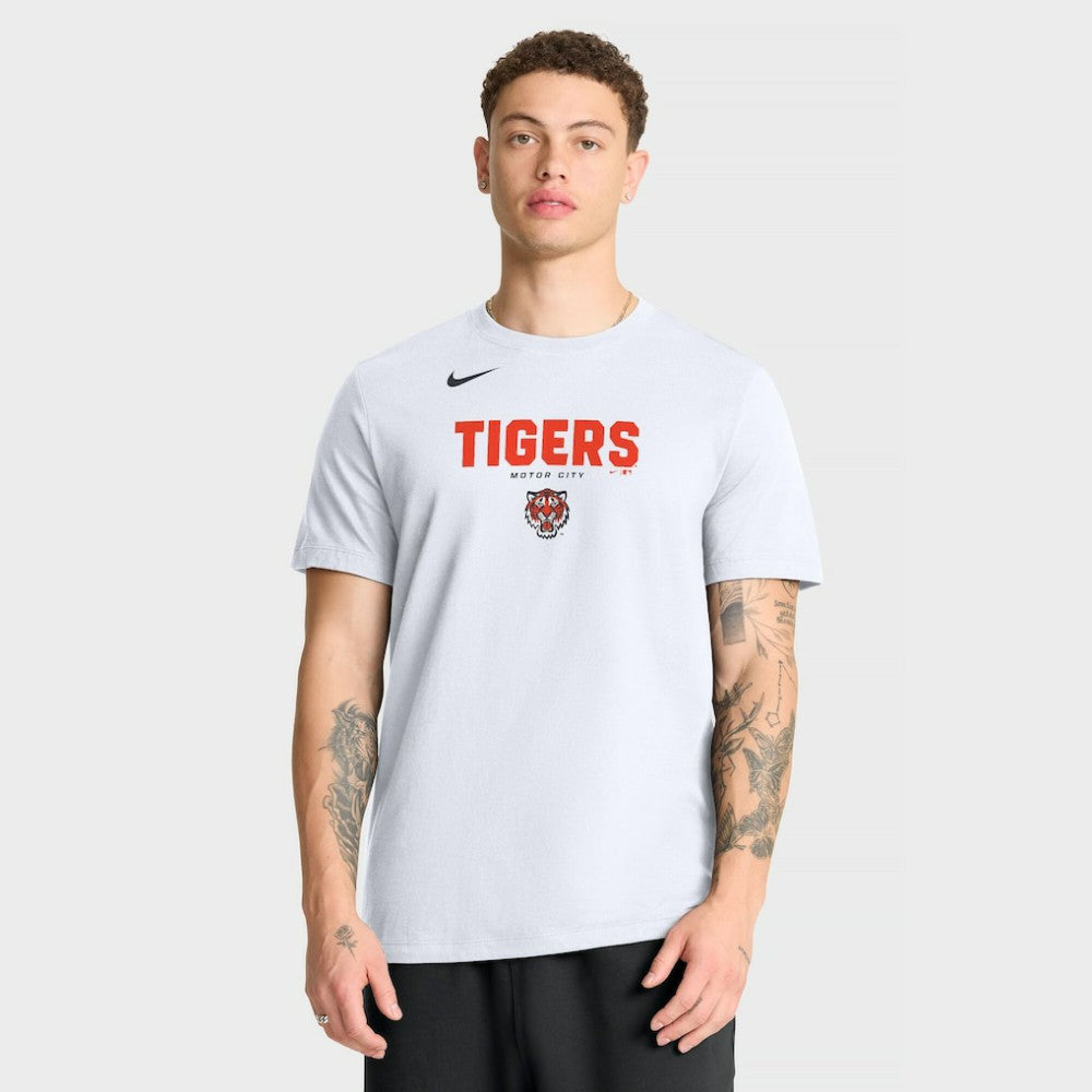 Detroit Tigers Bold Team Name T-Shirt White
