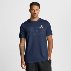 Atlanta Braves Knockout Team Legend Dri-FIT T-Shirt Navy