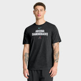 Arizona Diamondbacks Stacked Tri-Blend T-Shirt Heather Black