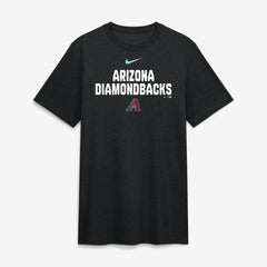 Arizona Diamondbacks Stacked Tri-Blend T-Shirt Heather Black