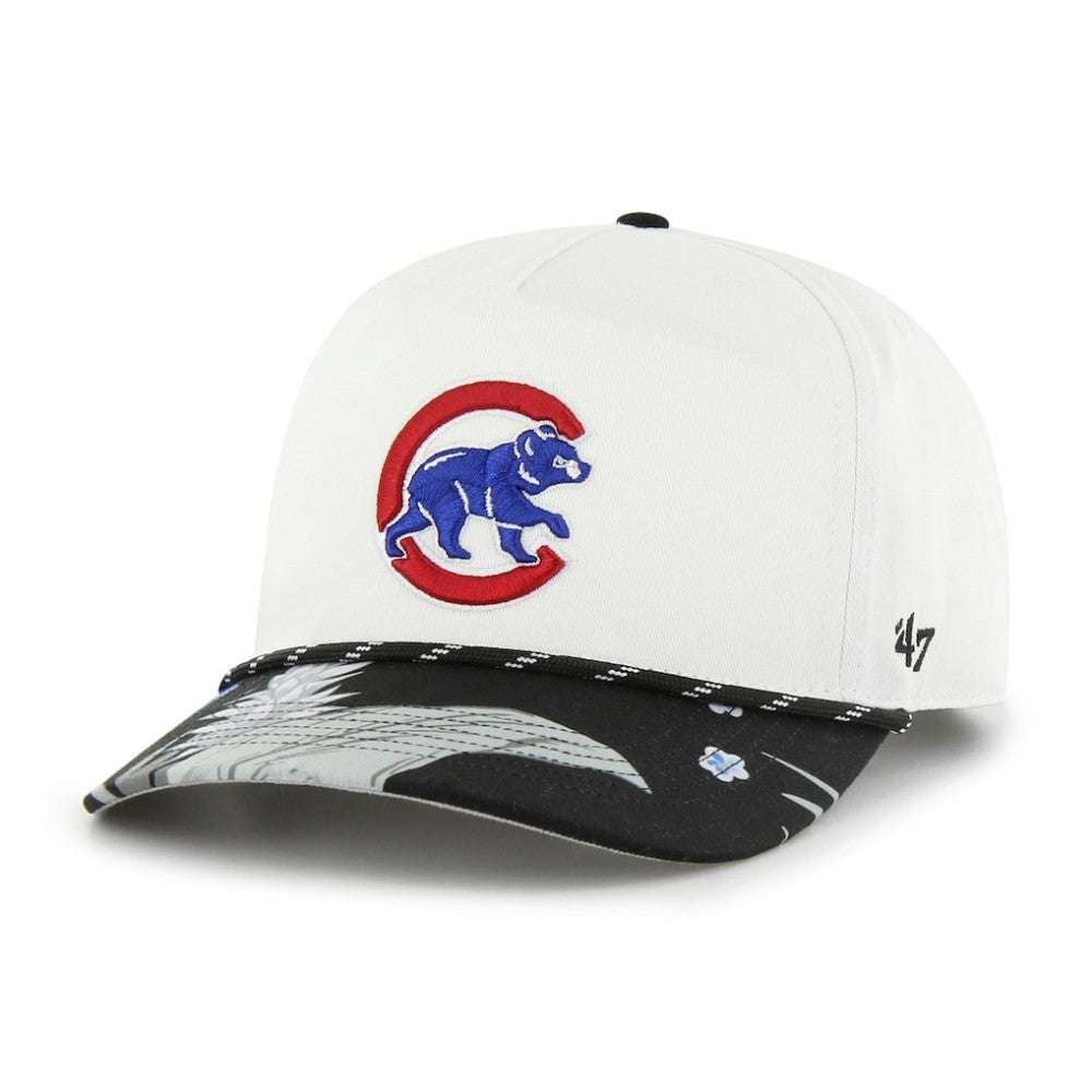 Chicago Cubs Dark Tropic Hitch Snapback Hat White