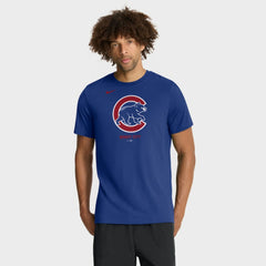Chicago Cubs Tri-Blend Logo T-Shirt Royal