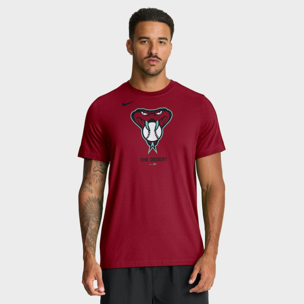 Arizona Diamondbacks Tri-Blend Logo T-Shirt Red