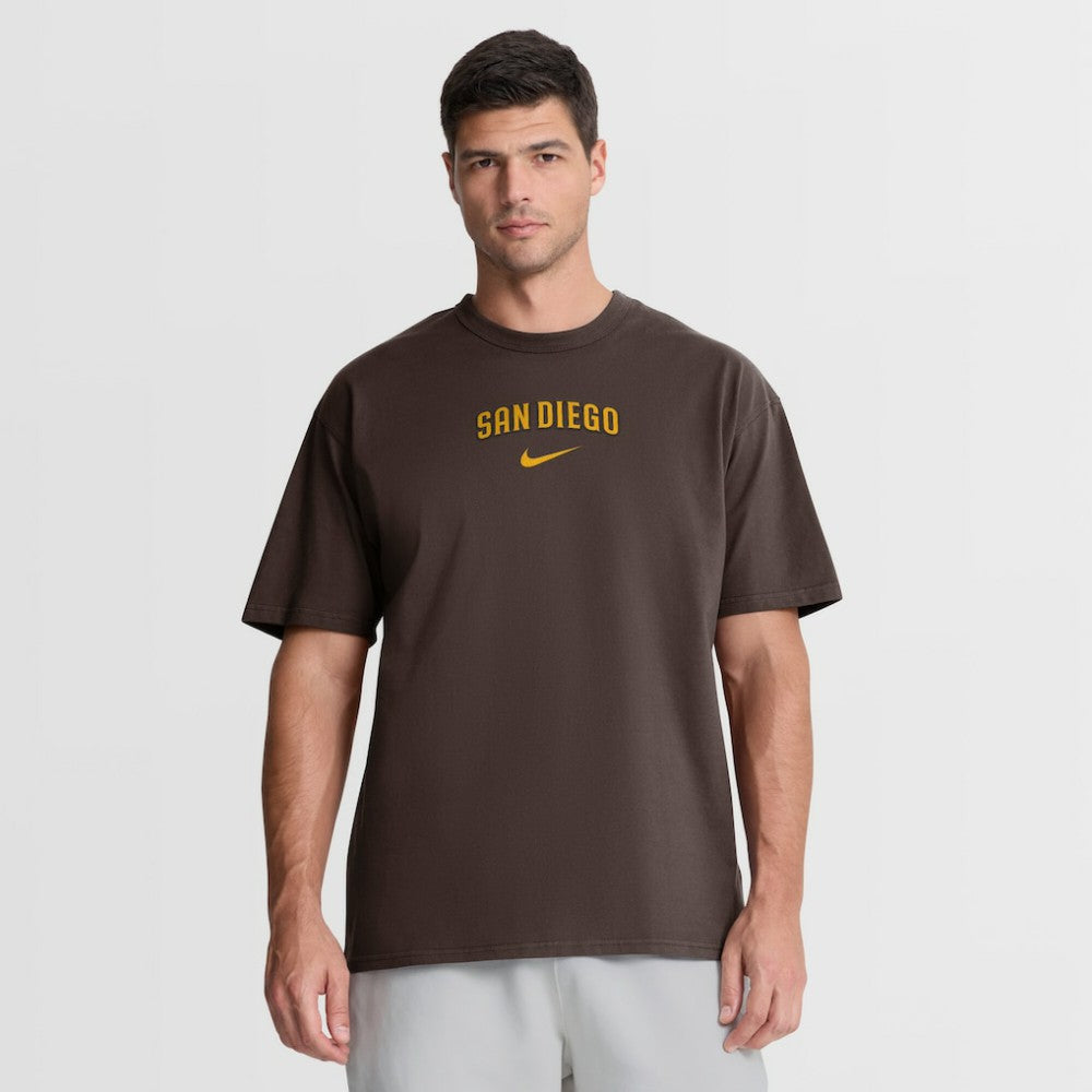 San Diego Padres City Name Max 90 T-Shirt Brown