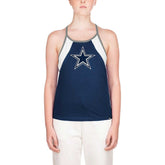 Dallas Cowboys New Era Women's Ribbed Racerback Tank Top - Navy on sale