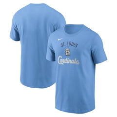 St. Louis Cardinals Early Innings Stack T-Shirt Light Blue