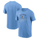 Baltimore Orioles Early Innings Stack T-Shirt Light Blue