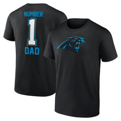 Carolina Panthers Father's Day T-Shirt - Black sale