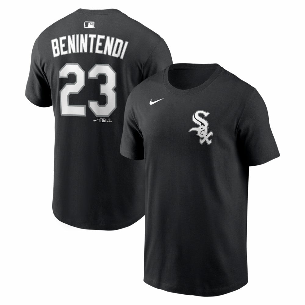 Andrew Benintendi Chicago White Sox Home Name & Number T-Shirt Black