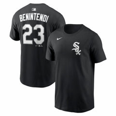 Andrew Benintendi Chicago White Sox Home Name & Number T-Shirt Black