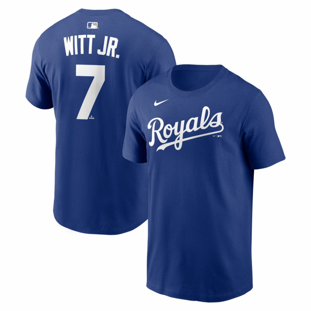 Bobby Witt Jr. Kansas City Royals Name & Number T-Shirt Royal