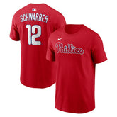 Kyle Schwarber Philadelphia Phillies Name & Number T-Shirt Red