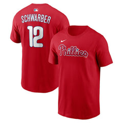 Kyle Schwarber Philadelphia Phillies Name & Number T-Shirt Red