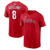 Nick Castellanos Philadelphia Phillies Name & Number T-Shirt Red