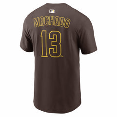 Manny Machado San Diego Padres Name & Number T-Shirt Brown
