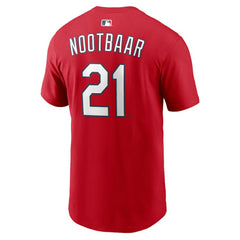 Lars Nootbaar St. Louis Cardinals Home Name & Number T-Shirt Red