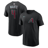 Ketel Marte Arizona Diamondbacks Name & Number T-Shirt Black