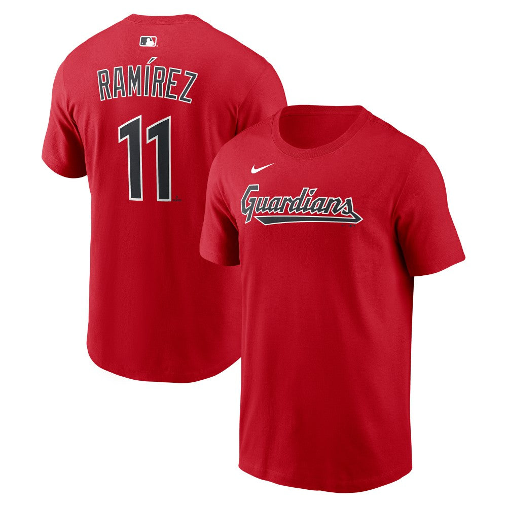 José Ramírez Cleveland Guardians Name & Number T-Shirt Red