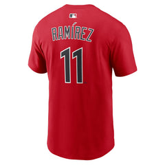 José Ramírez Cleveland Guardians Name & Number T-Shirt Red