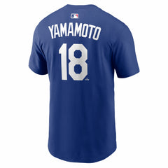 Yoshinobu Yamamoto Los Angeles Dodgers Home Name & Number T-Shirt Royal