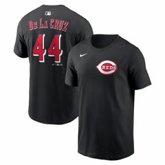 Elly De La Cruz Cincinnati Reds Name & Number T-Shirt Black