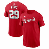James Wood Washington Nationals Home Name & Number T-Shirt Red