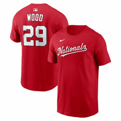 James Wood Washington Nationals Home Name & Number T-Shirt Red
