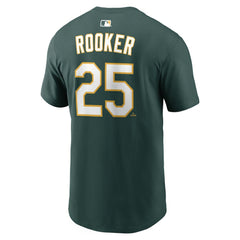 Brent Rooker Athletics Home Name & Number T-Shirt Green