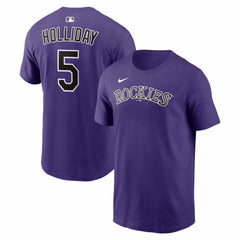 Matt Holliday Colorado Rockies Cooperstown Collection Name & Number T-Shirt Purple
