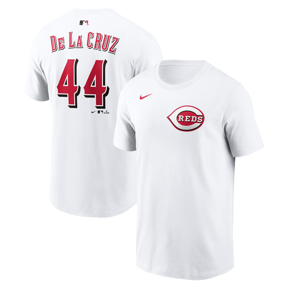 Elly De La Cruz Cincinnati Reds Name & Number T-Shirt White