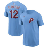 Kyle Schwarber Philadelphia Phillies Name & Number T-Shirt Light Blue