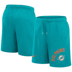 Miami Dolphins Arched Kicker Shorts - Aqua outlet