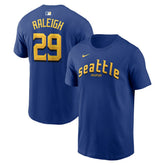 Cal Raleigh Seattle Mariners City Connect Name & Number T-Shirt Royal