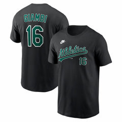 Jason Giambi Athletics Cooperstown Collection Name & Number T-Shirt Black
