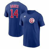 Ernie Banks Chicago Cubs Cooperstown Collection Name & Number T-Shirt Rush Blue