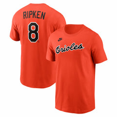 Cal Ripken Jr. Baltimore Orioles Cooperstown Collection Name & Number T-Shirt Orange