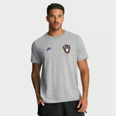 Milwaukee Brewers Cooperstown 2-Hit T-Shirt Heather Gray