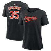 Adley Rutschman Baltimore Orioles Women's Name & Number T-Shirt Black