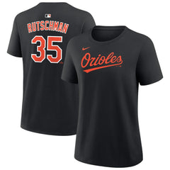 Adley Rutschman Baltimore Orioles Women's Name & Number T-Shirt Black