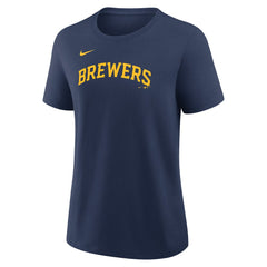 Christian Yelich Milwaukee Brewers Women's Name & Number T-Shirt Navy